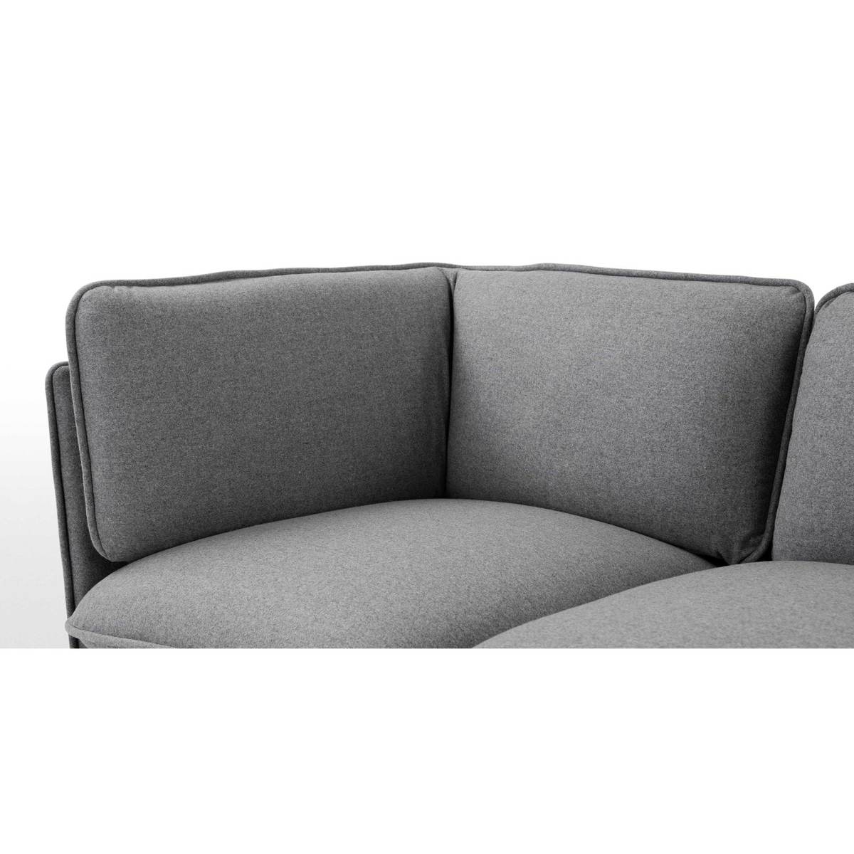 Wes 3 Seater Chaise End Corner Sofa, Elite Grey – image 3