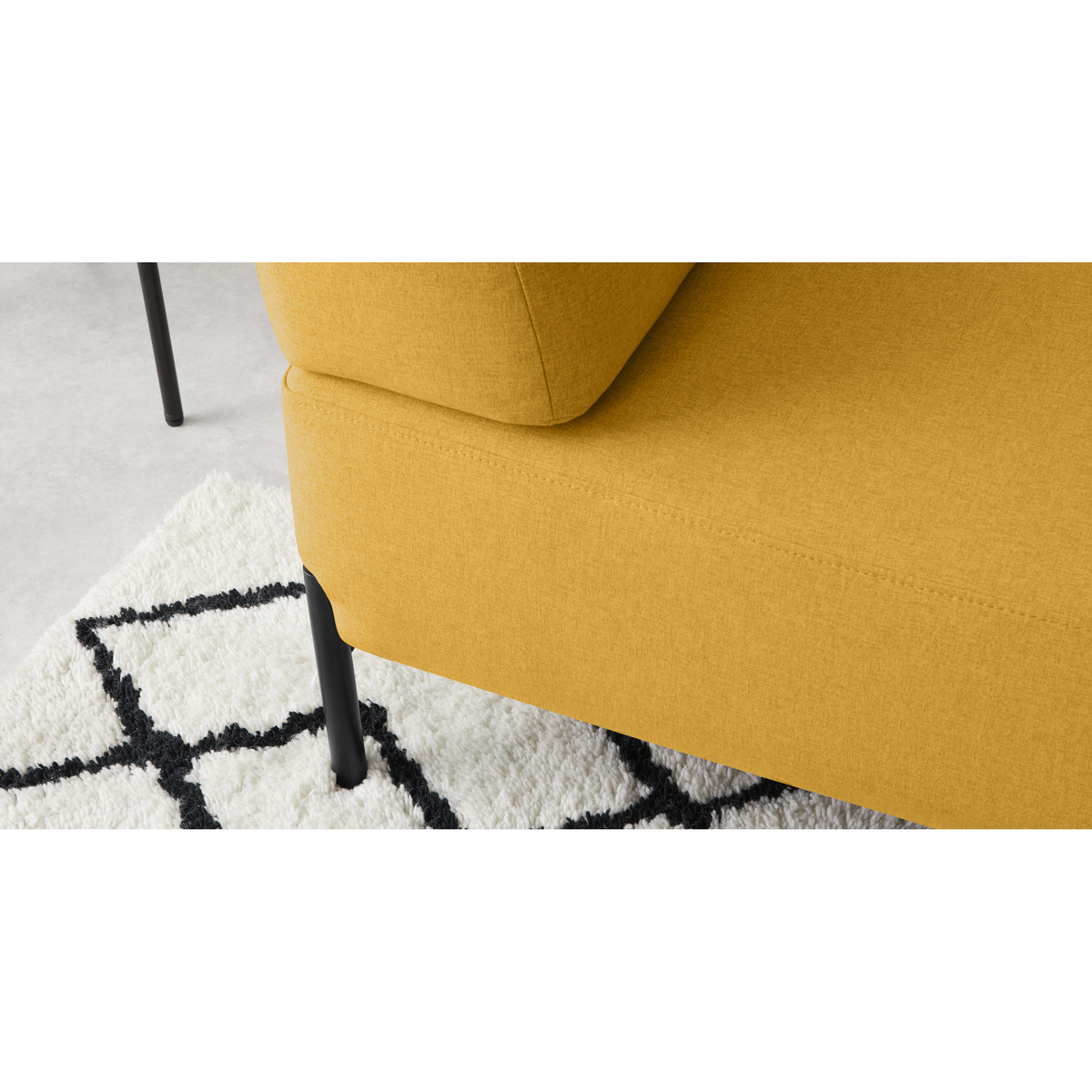 Kiva 2 Seater Sofa, Yolk Yellow – image 3