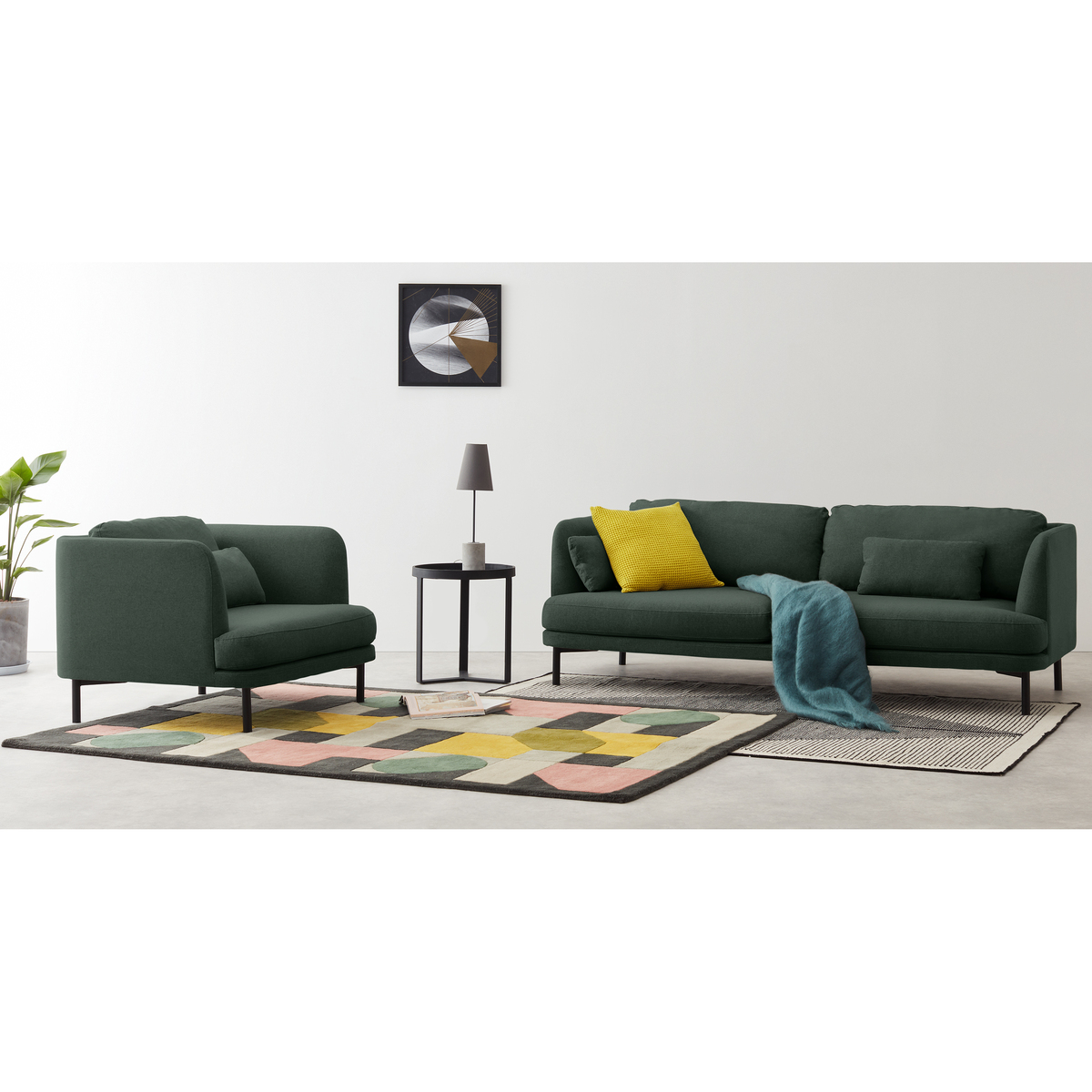 Herman 3 Seater Sofa, Woodland Green – image 2