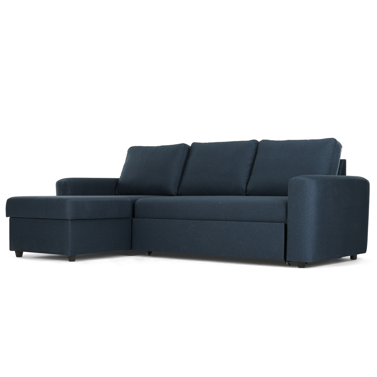 Aidian Corner Storage Sofa Bed, Regal Blue – image 2
