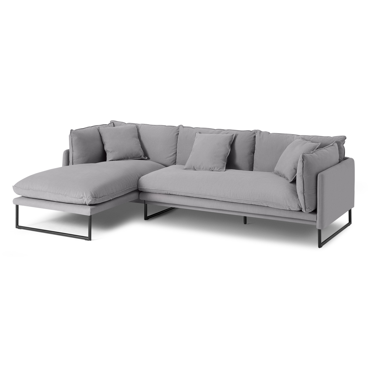 Malini Left Hand Facing Chaise End Sofa, Mineral Cotton & Linen Mix – image 2