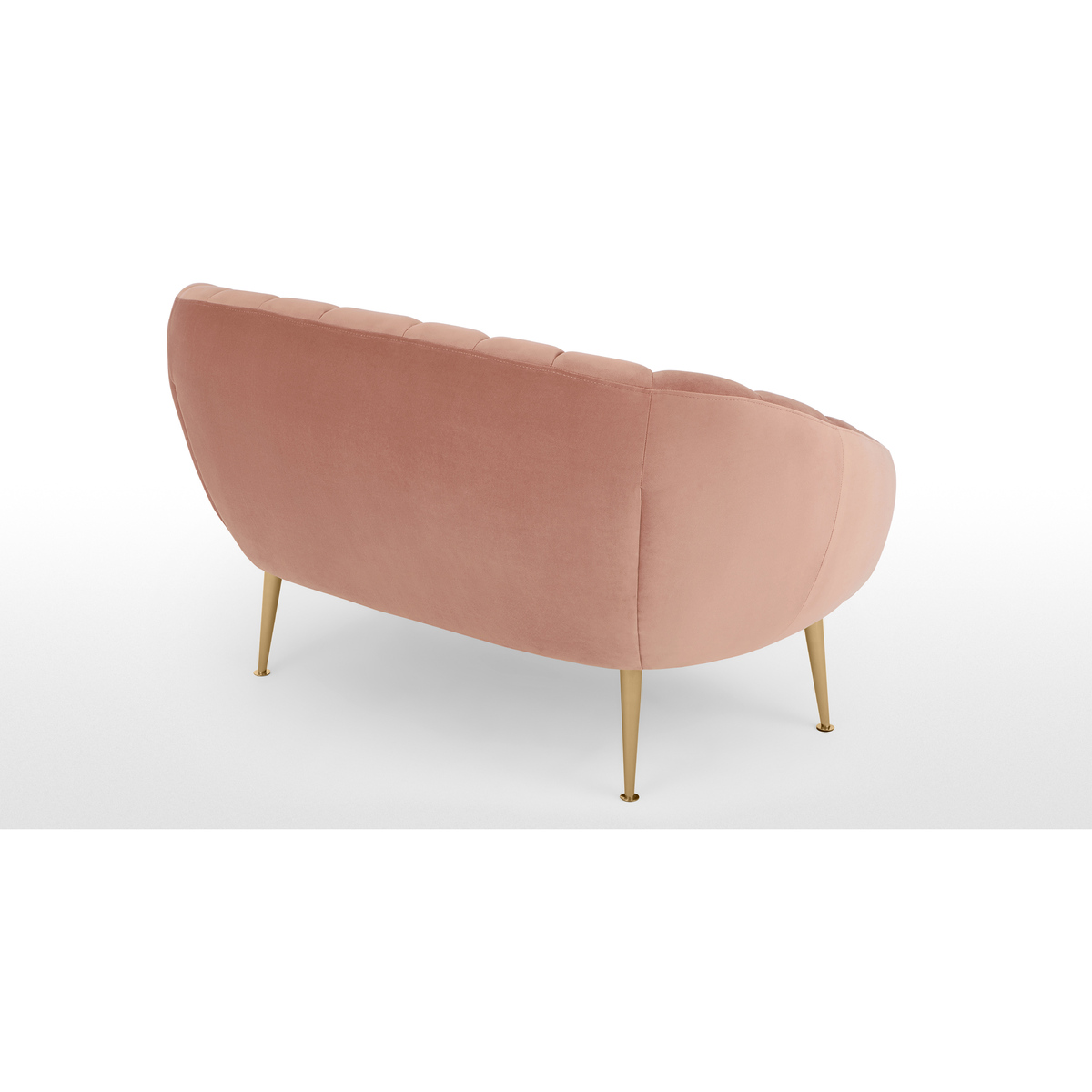 Primrose 2 Seater Sofa, Velvet Blush Pink – image 5