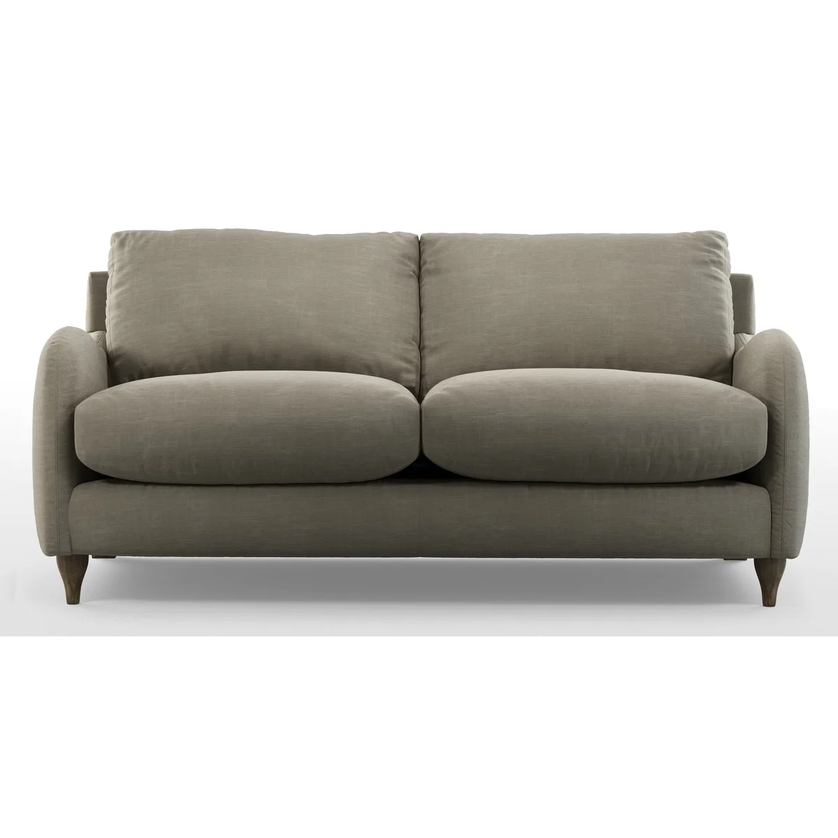 Custom MADE Sofia 2 Seater Sofa, Athena Putty with Light Wood Legs – image 3
