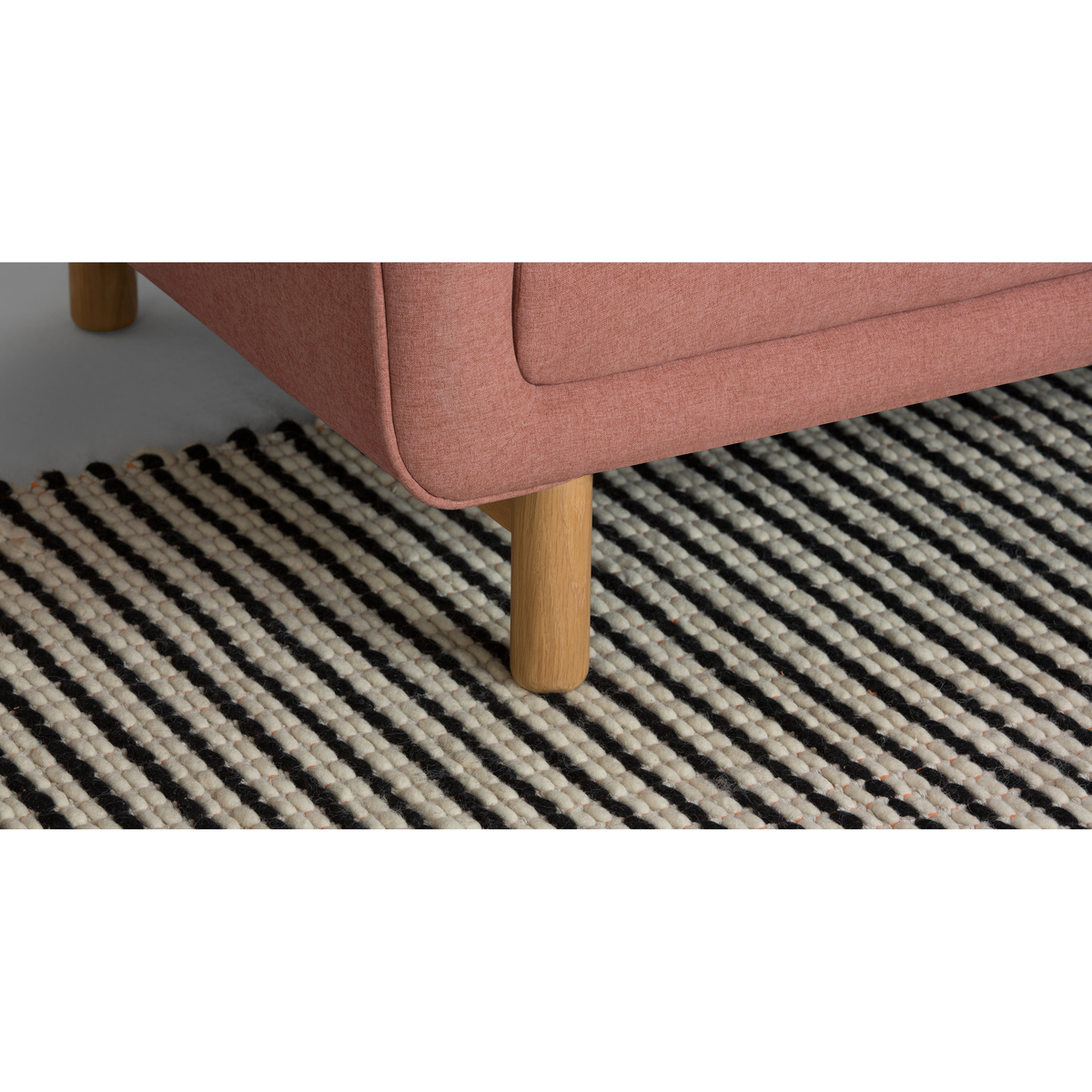 Becca 3 Seater Sofa, Dusk Pink – image 3