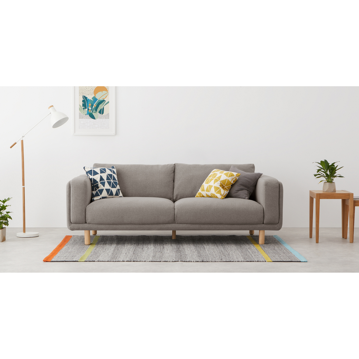 Karson 3 Seater Sofa, Mina Grey – image 3