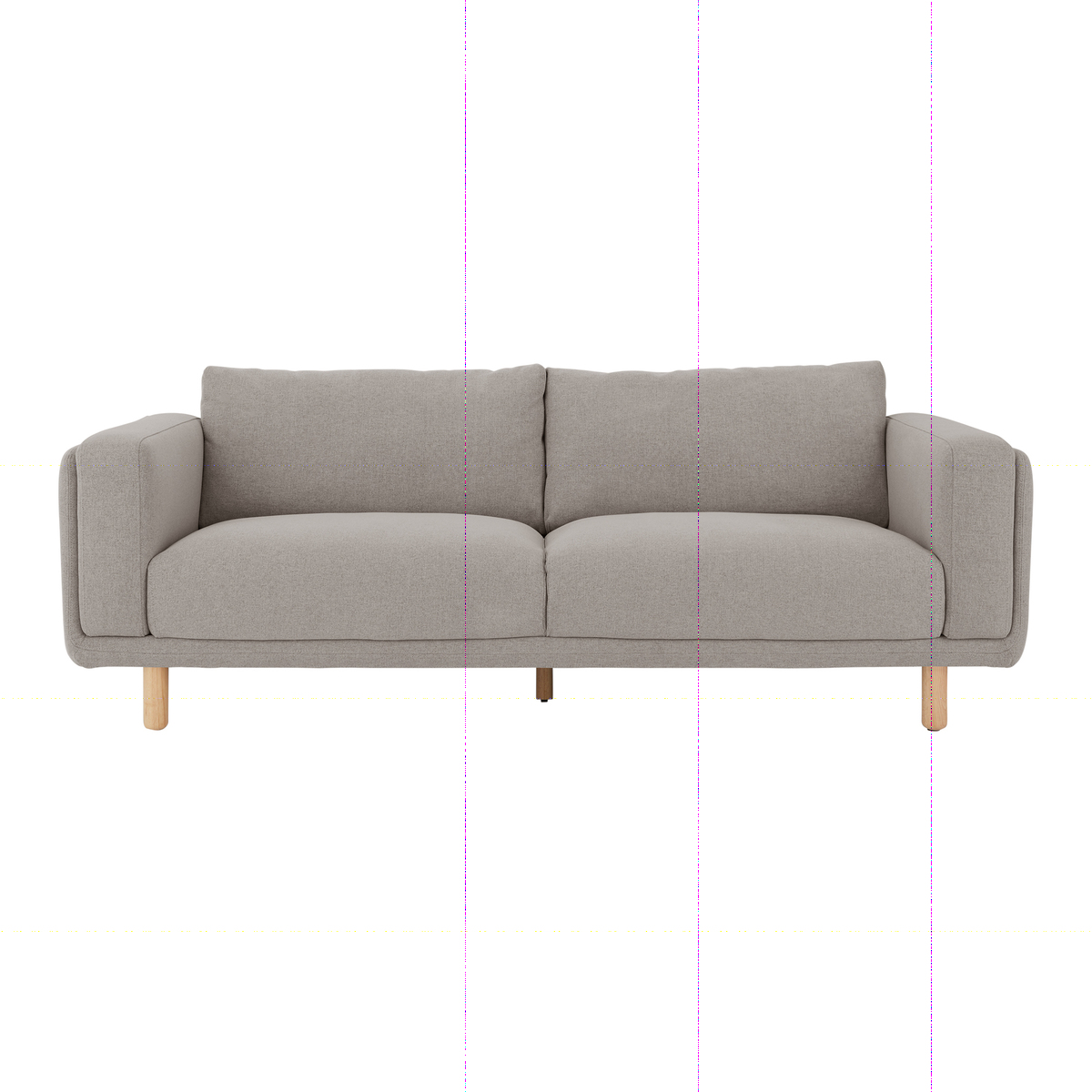 Karson 3 Seater Sofa, Mina Grey – image 1