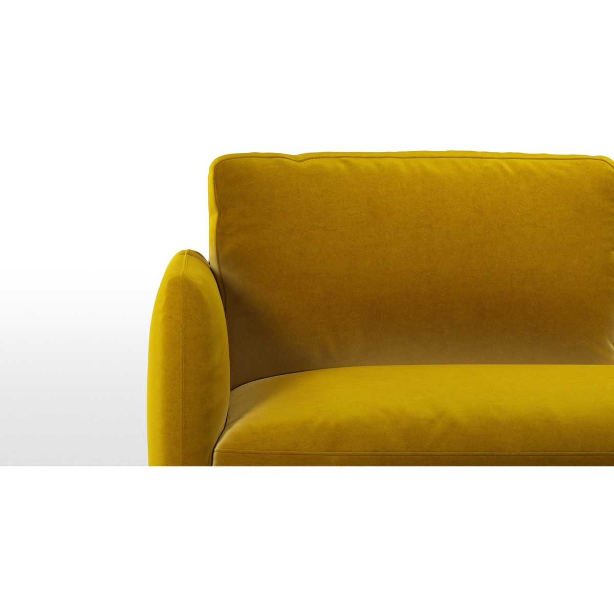 Custom MADE Fletcher 3 Seater Sofabed with Pocket Sprung Mattress, Saffron Yellow Velvet – image 5