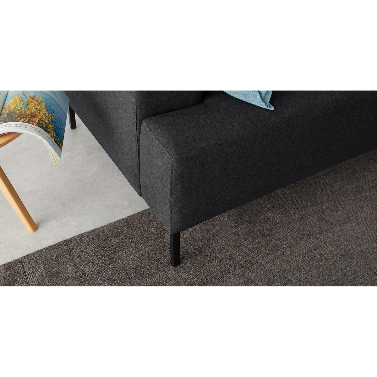 Oskar 2 Seater Sofa, Sterling Grey – image 4