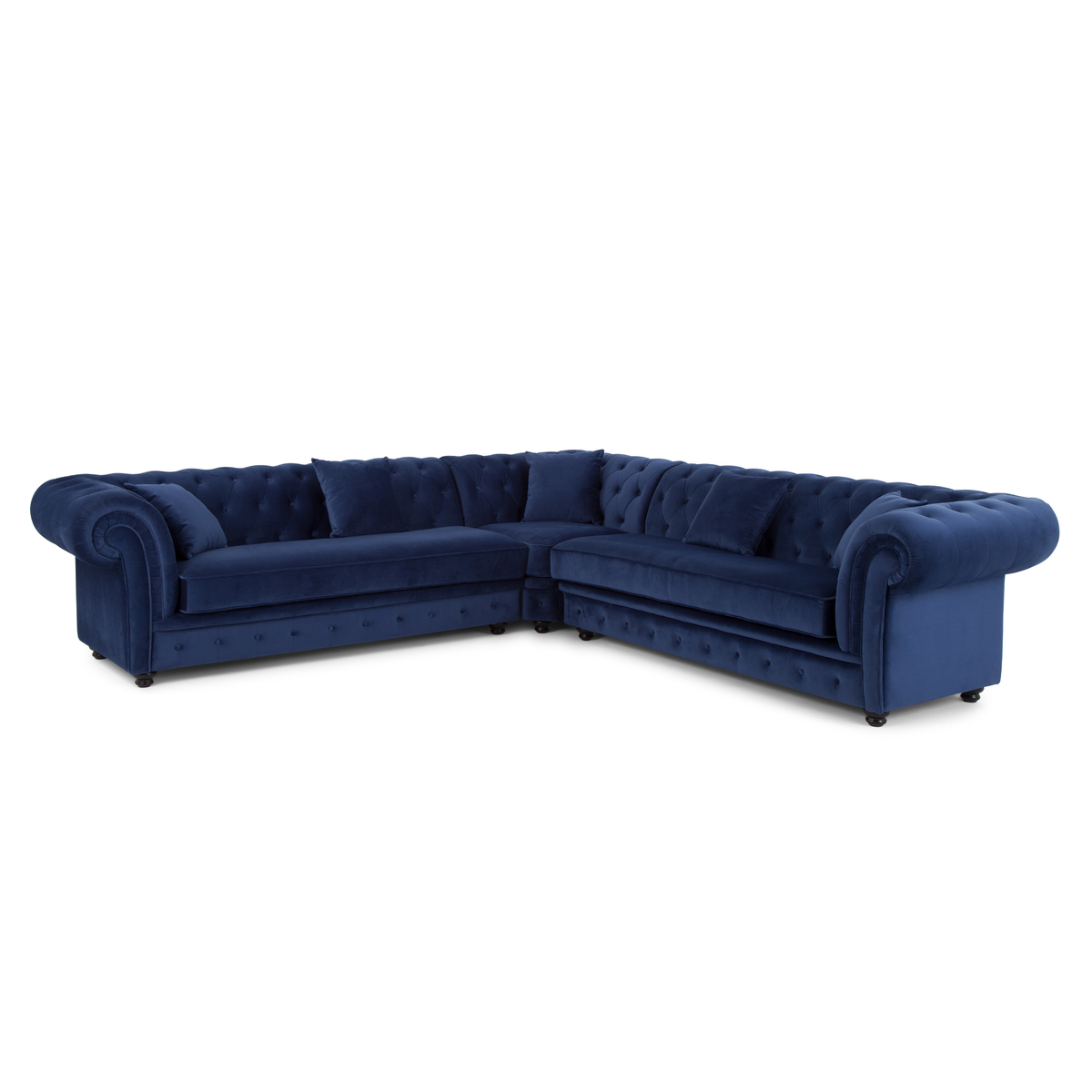 Branagh Corner Sofa, Electric Blue Velvet – image 2