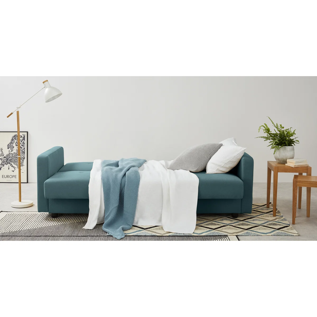 Chou Click Clack Sofa Bed with Storage, Sherbet Blue – image 7