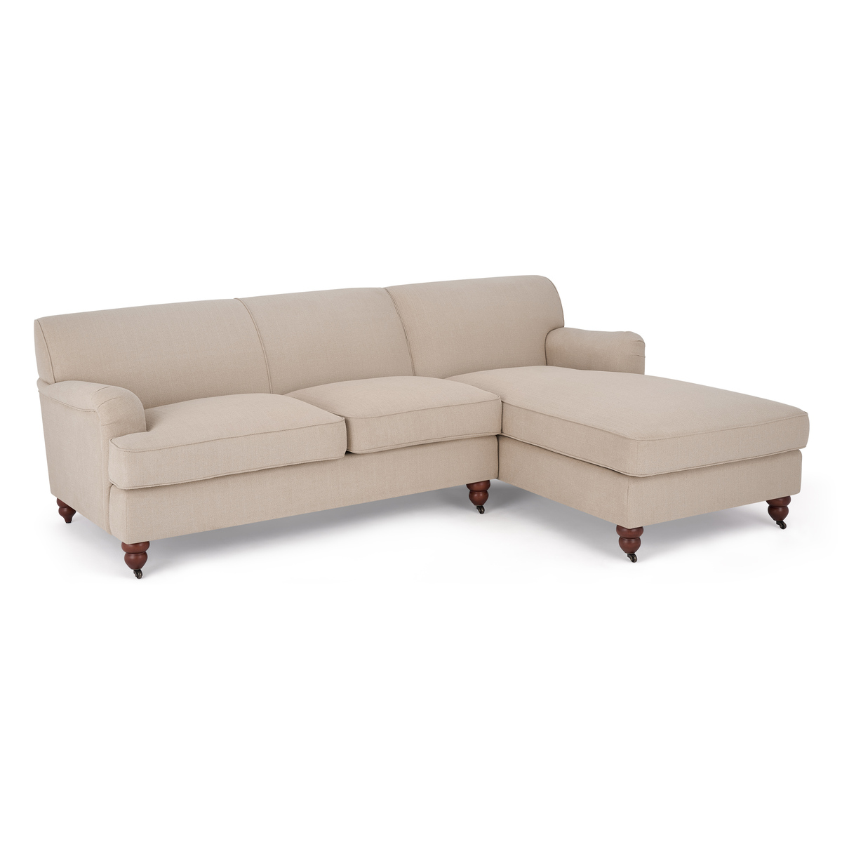 Orson Right Hand Facing Chaise End Sofa, Natural Weave – image 2