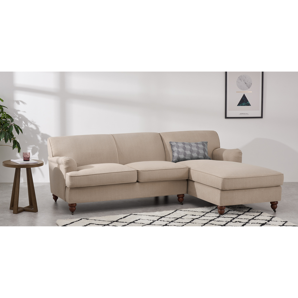 Orson Right Hand Facing Chaise End Sofa, Natural Weave – image 3