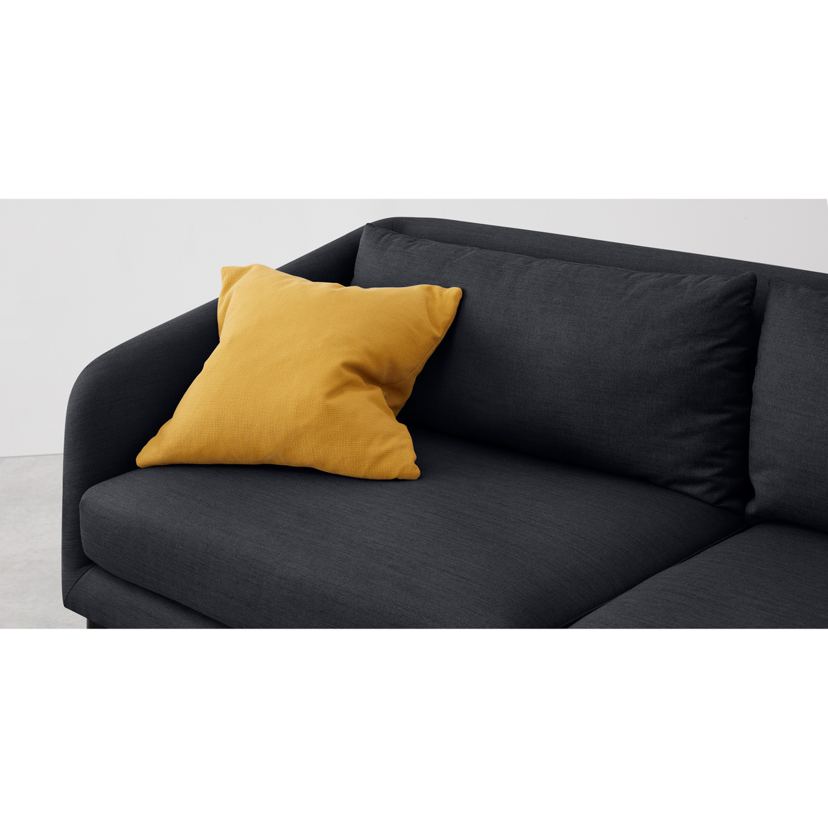 Merrick 3 Seater Sofa, Denim Dark Blue Weave – image 6
