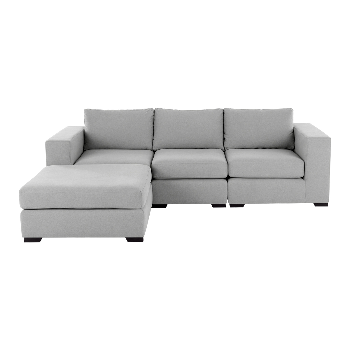 Mortimer 4 Seater Modular Corner Sofa, Chalk Grey Cotton – image 2