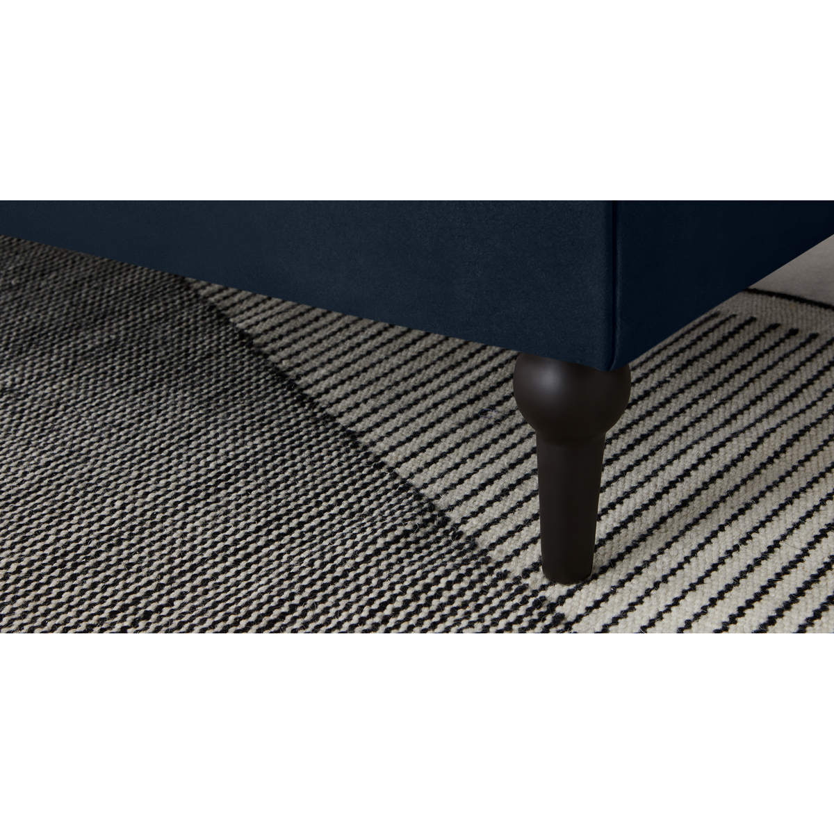 Flynn 2 Seater Sofa, Sapphire Blue Velvet – image 4
