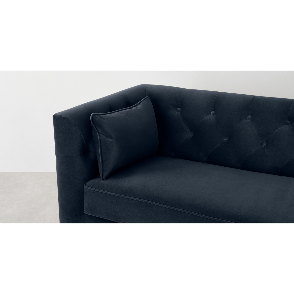 Flynn 2 Seater Sofa, Sapphire Blue Velvet – image 6