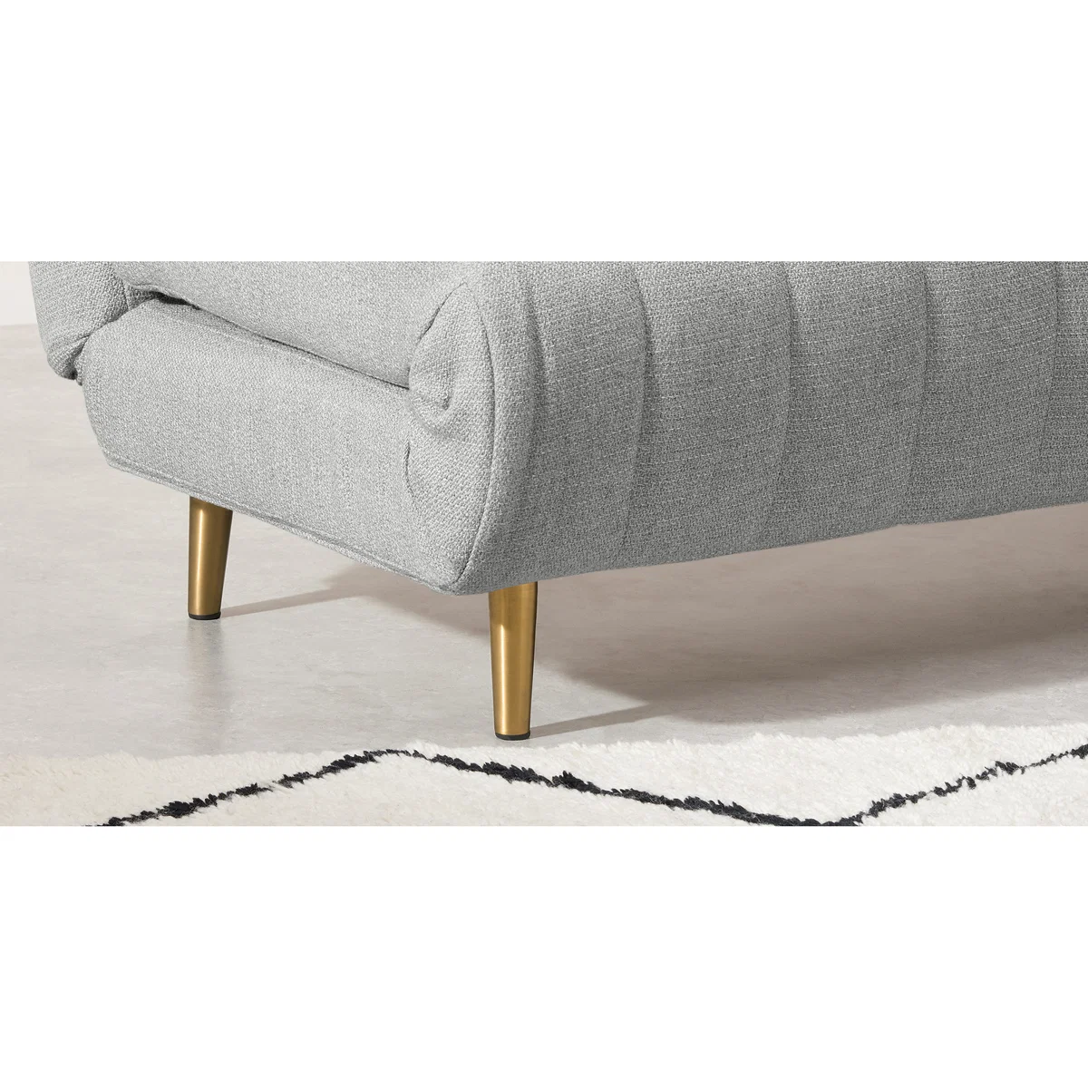 Bessie Small Sofa Bed, Luna Grey Weave – image 4