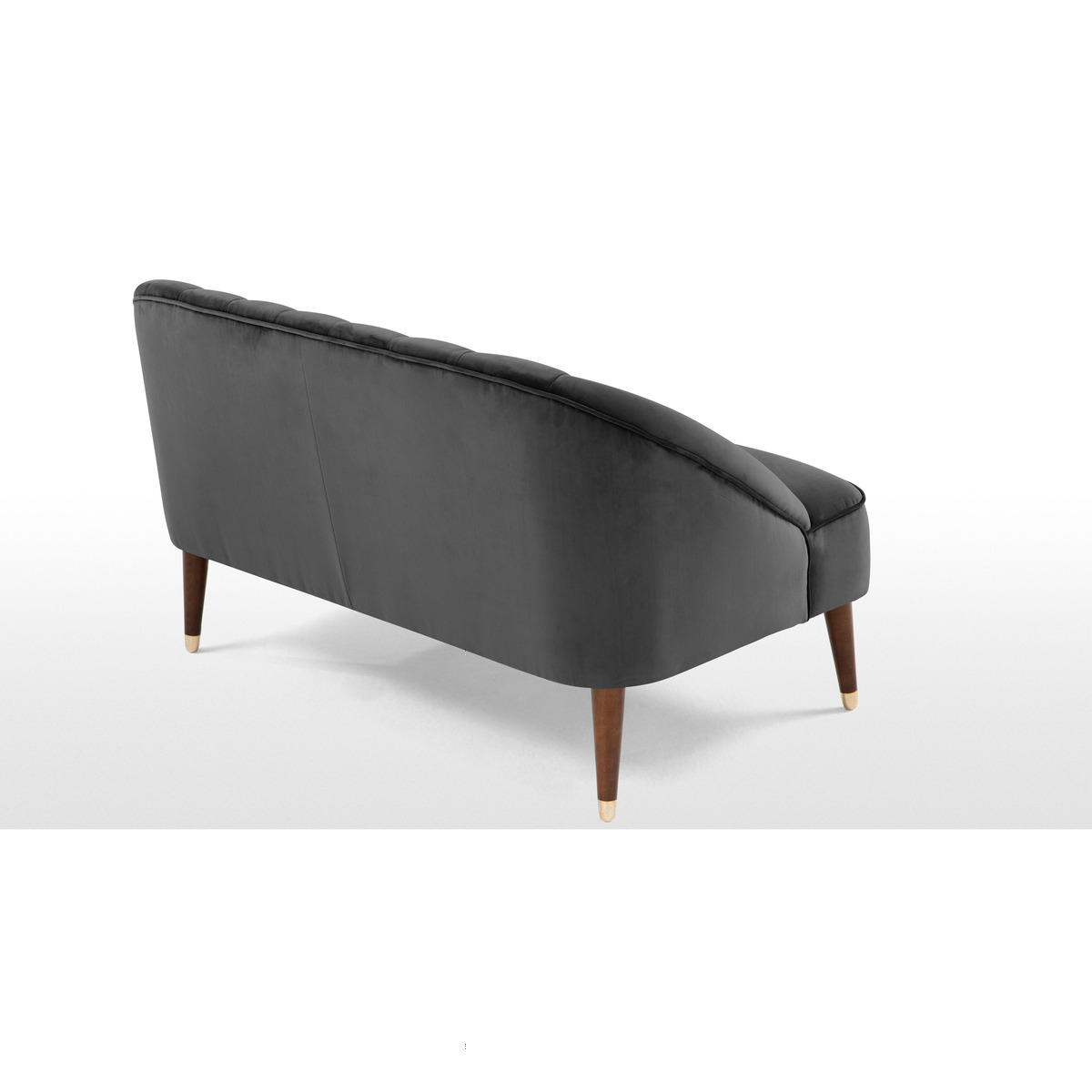 Margot 2 Seater Sofa, Pewter Grey Velvet – image 4