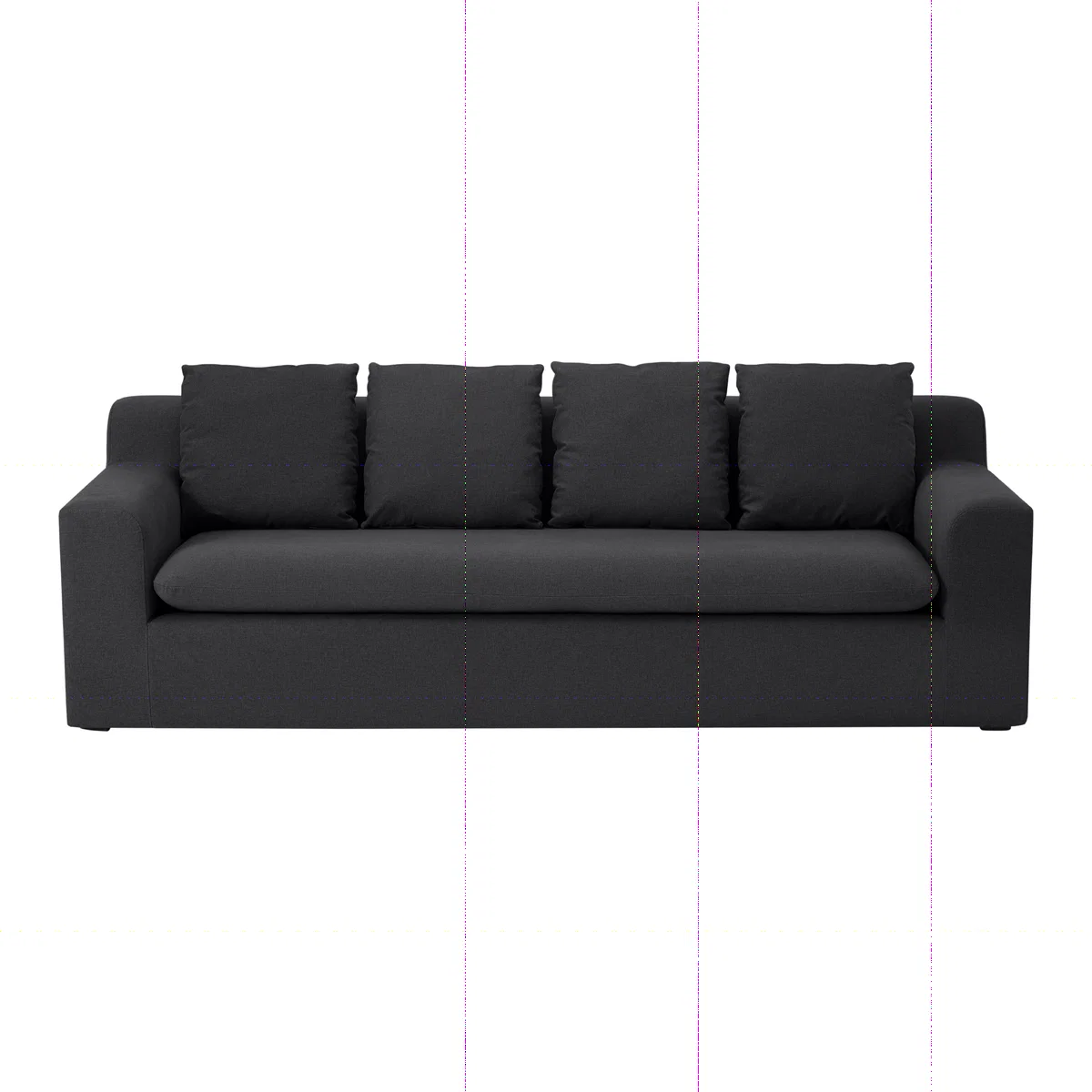 Benson 3 Seater Sofa, Sterling Grey – image 1