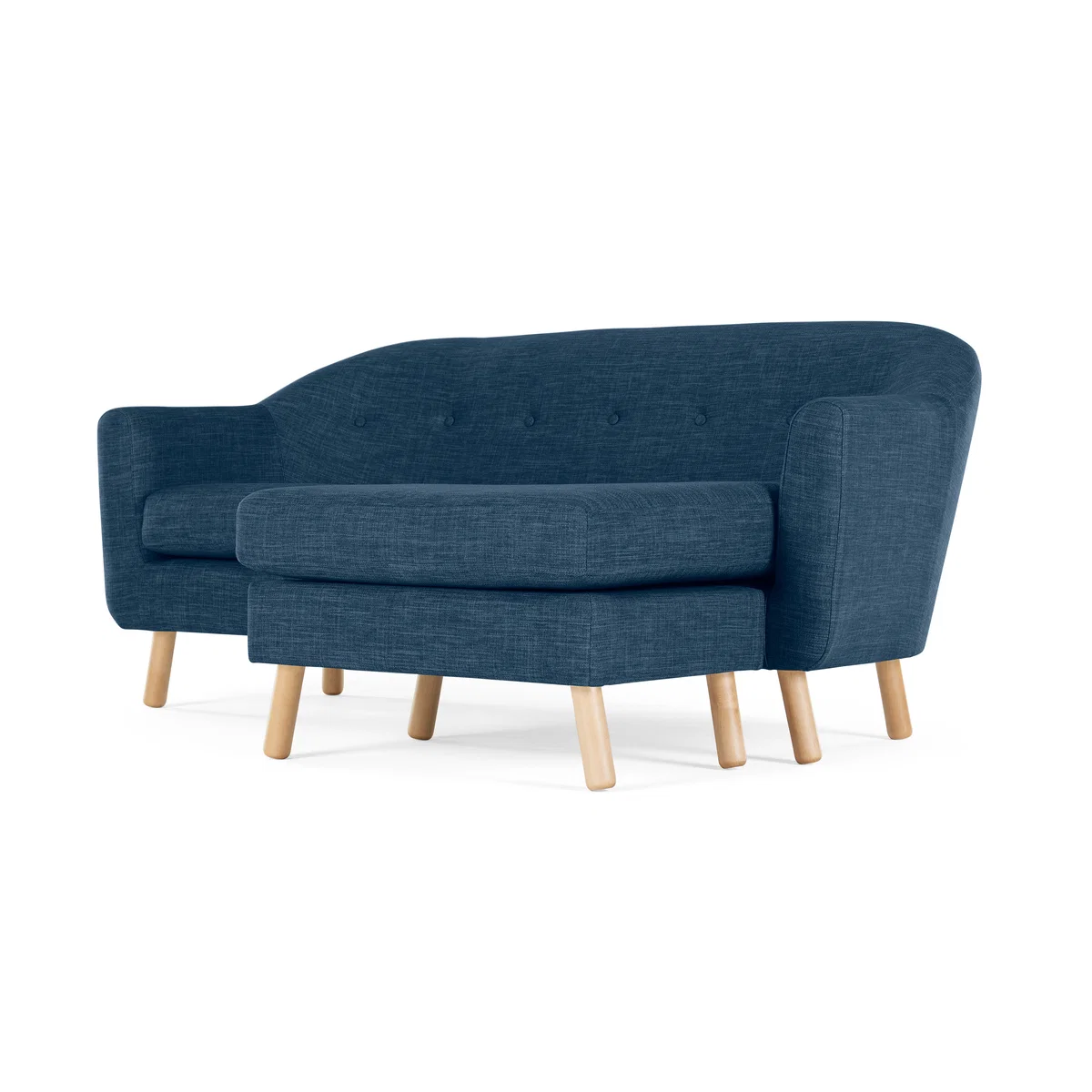 Lottie Compact Chaise End Corner Sofa, Harbour Blue – image 2