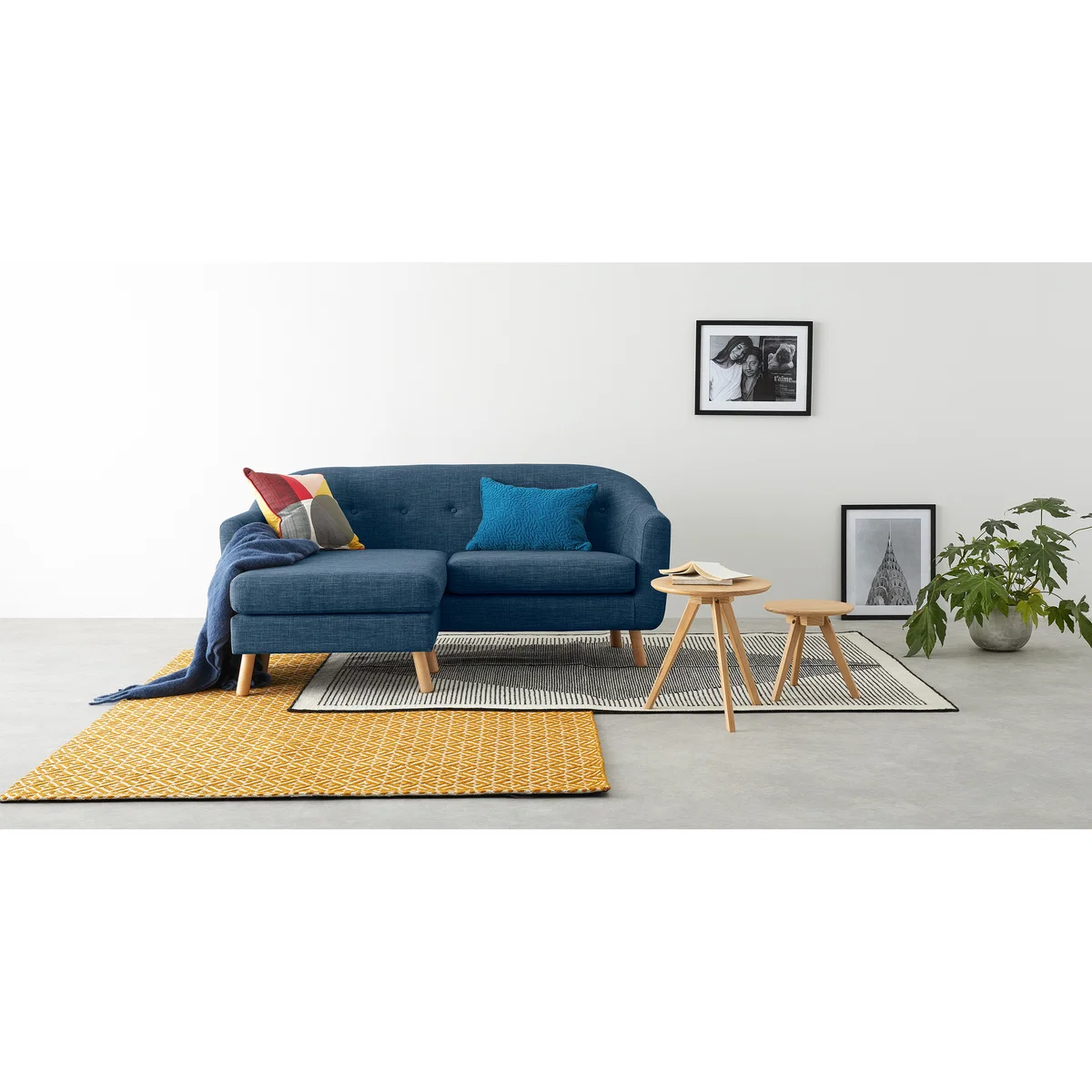 Lottie Compact Chaise End Corner Sofa, Harbour Blue – image 3