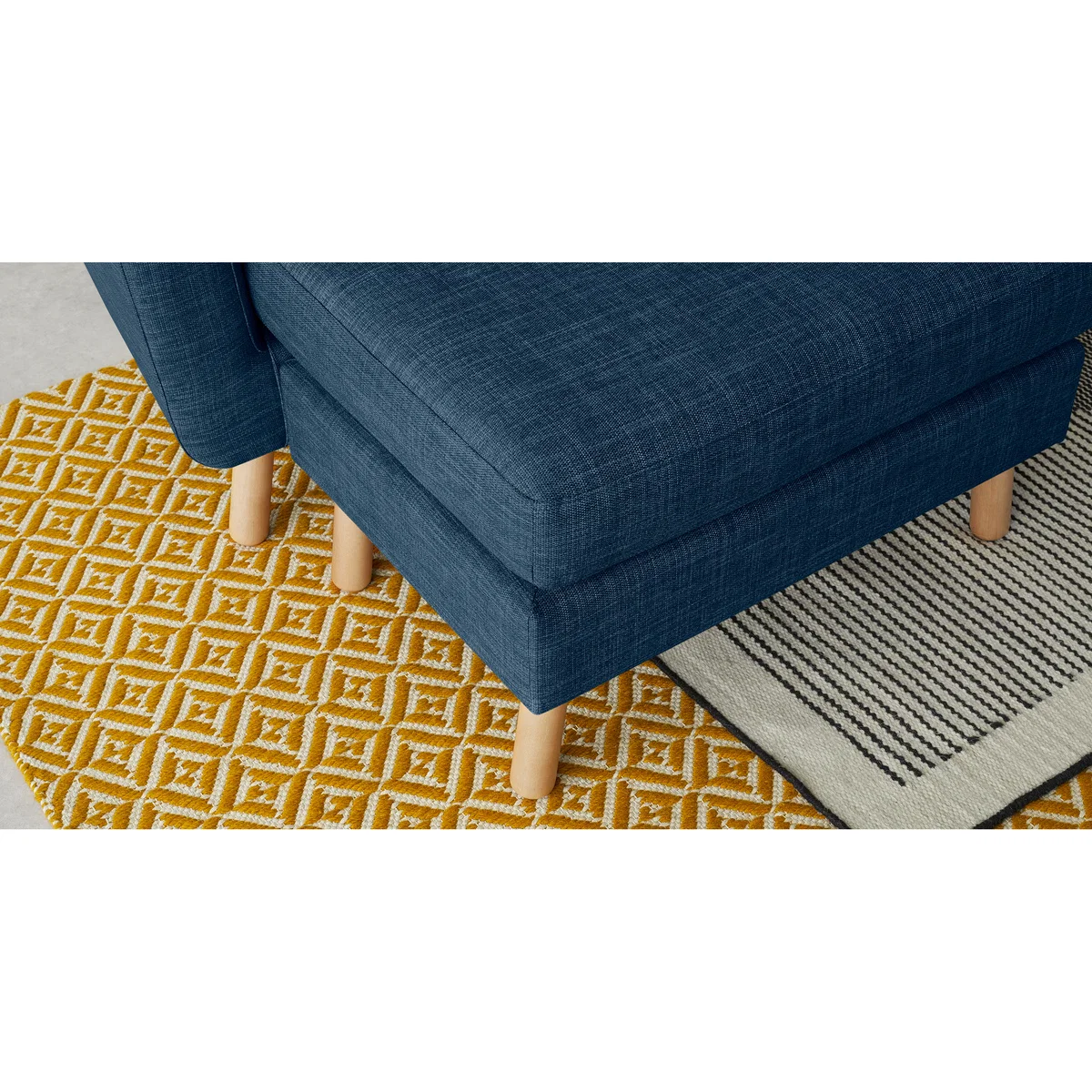 Lottie Compact Chaise End Corner Sofa, Harbour Blue – image 4