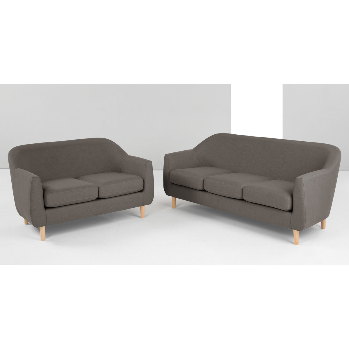 Tubby 2 Seater Sofa, Pewter Grey – image 6
