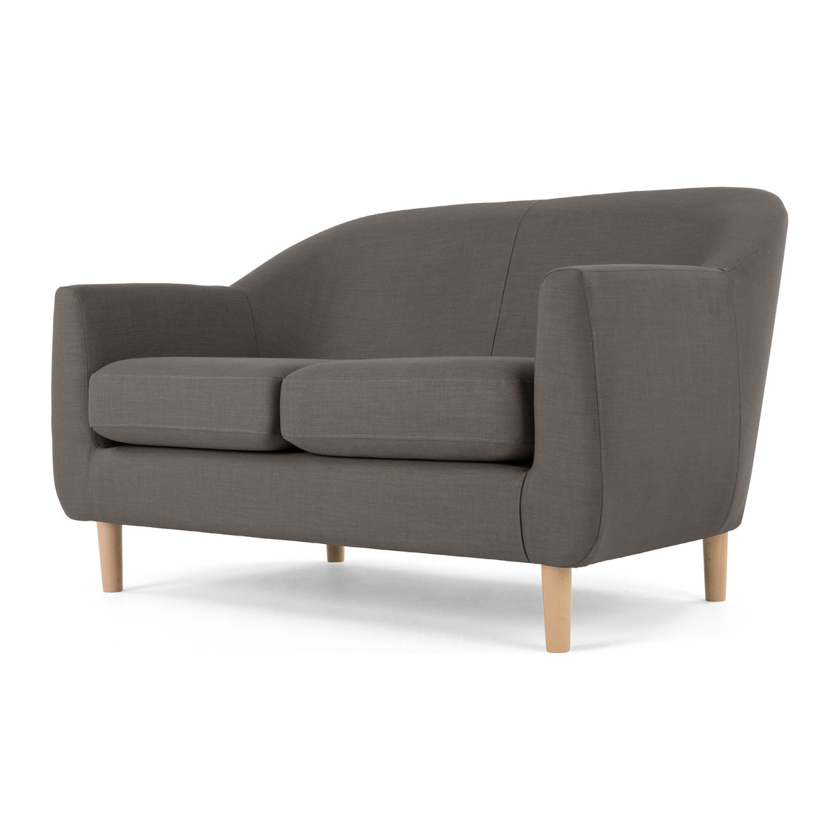 Tubby 2 Seater Sofa, Pewter Grey – image 1