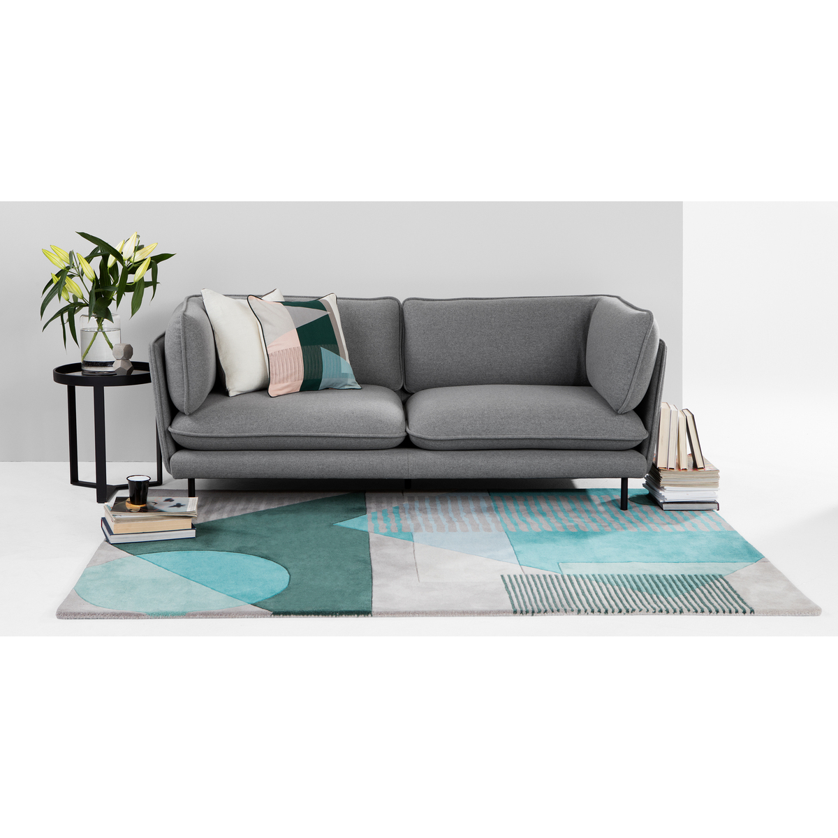Wes 3 Seater Sofa, Elite Grey – image 2