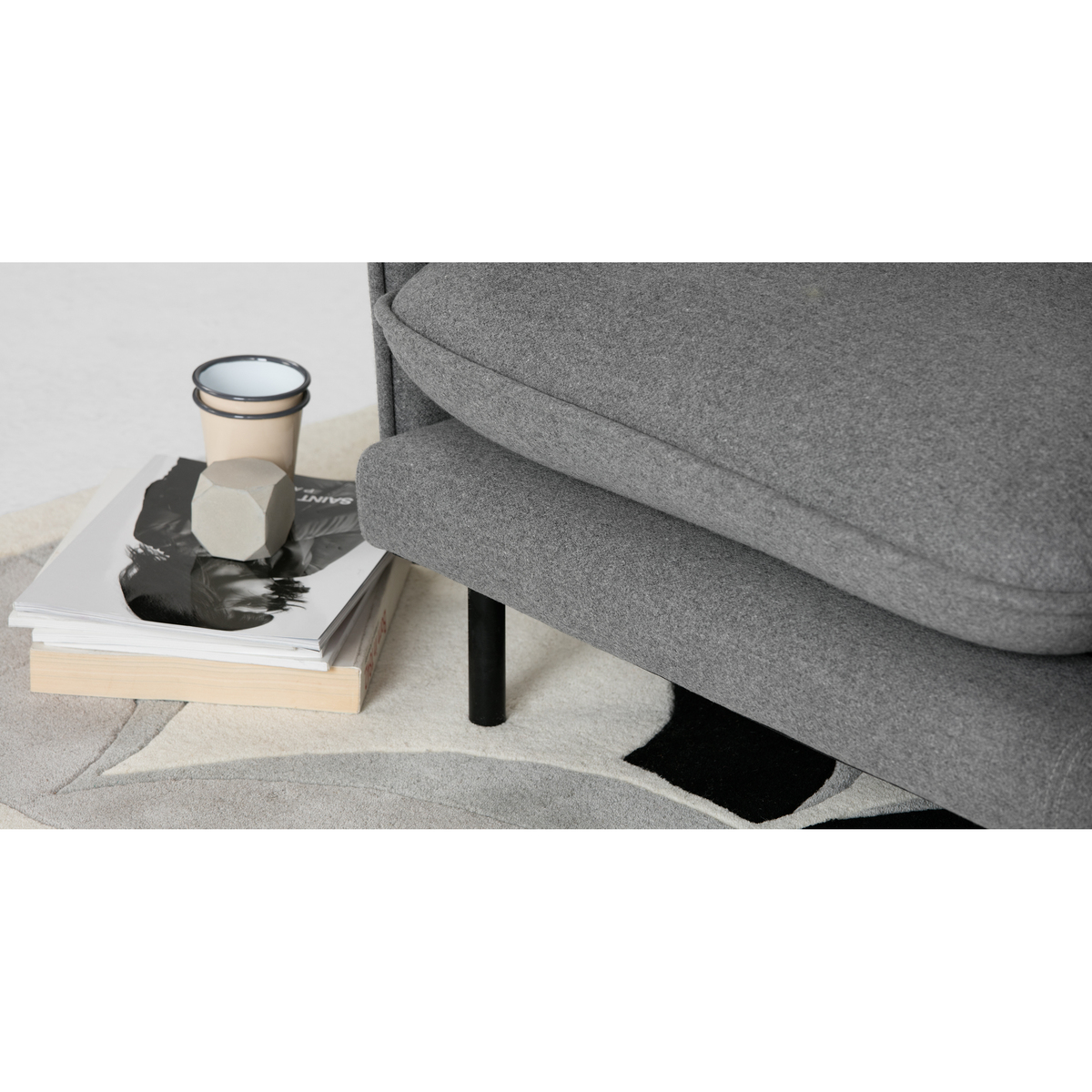 Wes 3 Seater Sofa, Elite Grey – image 5