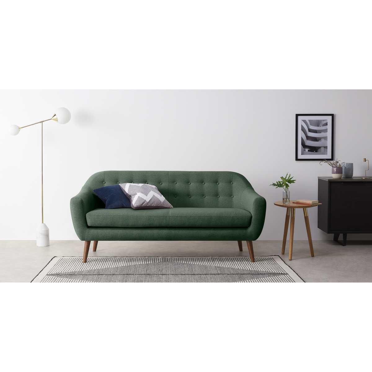 Ritchie 3 Seater Sofa, Darby Green – image 3