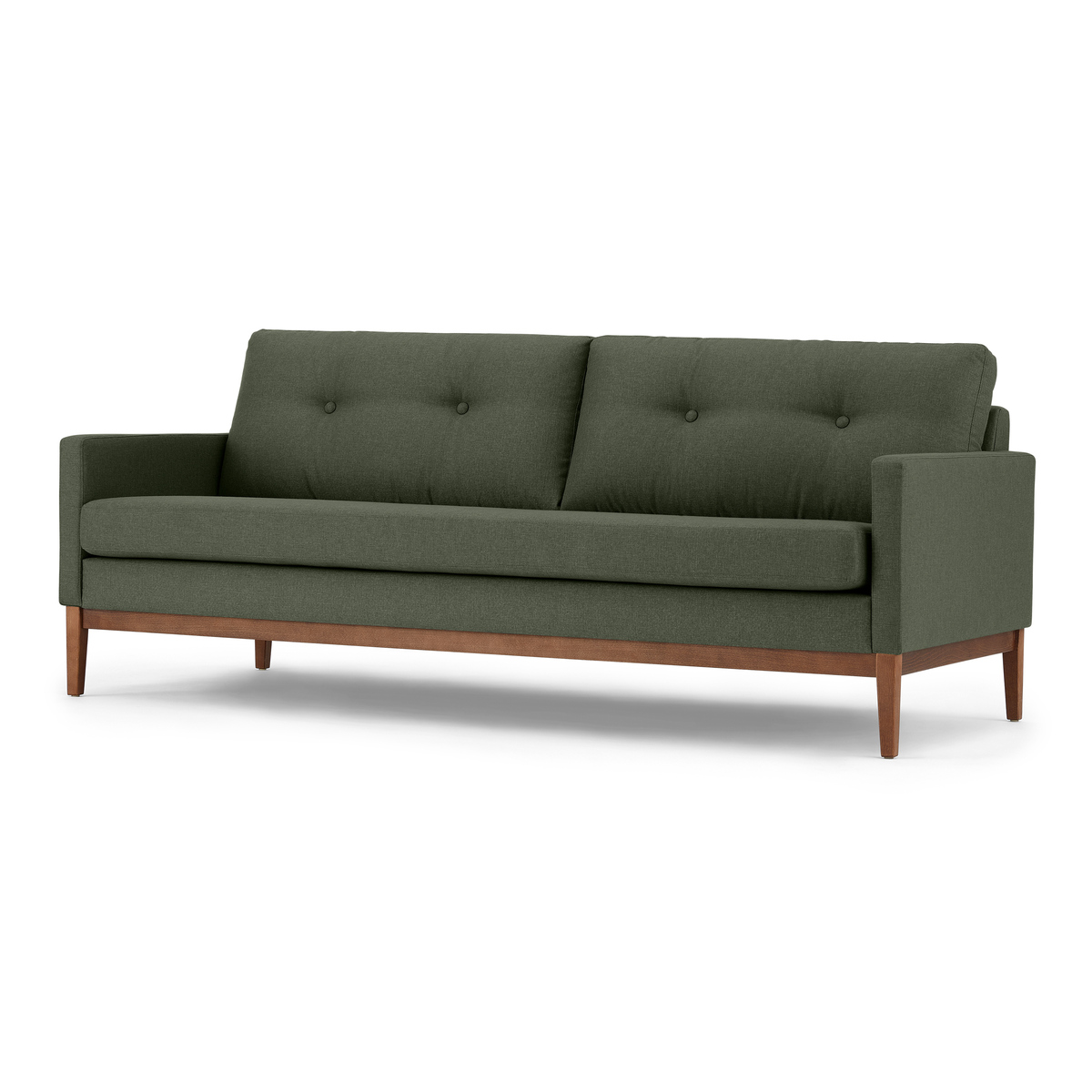 Edison 3 Seater Sofa, Textured Moss – image 2