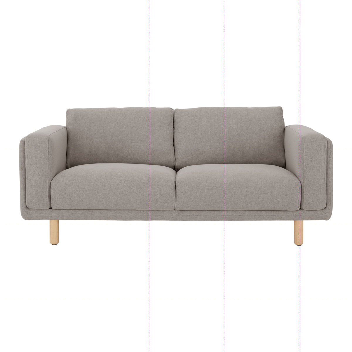 Karson 2 Seater Sofa, Mina Grey – image 1