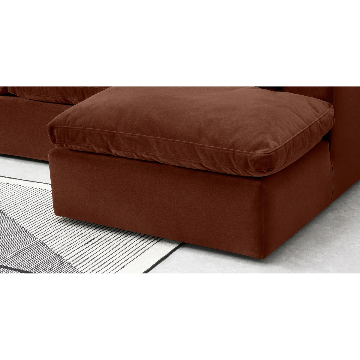 Samona Right Hand Facing Chaise End Sofa, Amber Velvet – image 6