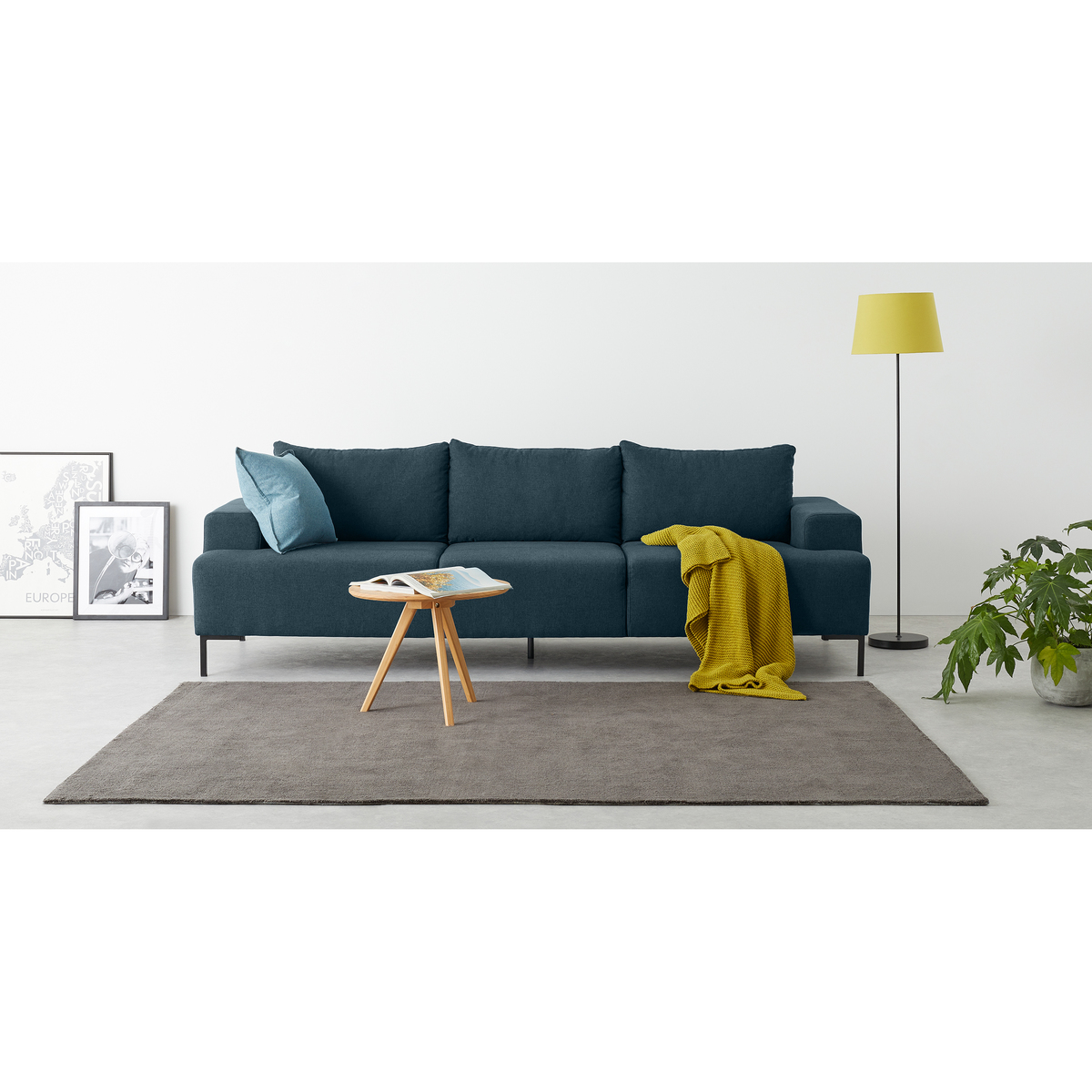 MADE Essentials Oskar 3 Seater Sofa, Aegean Blue – image 3