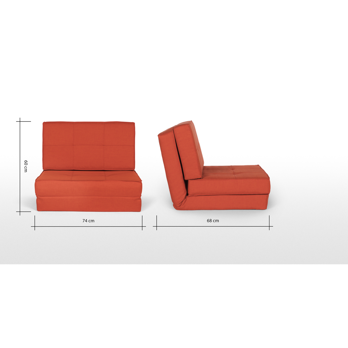 Peggy Sofa Bed, Bermuda Orange – image 9