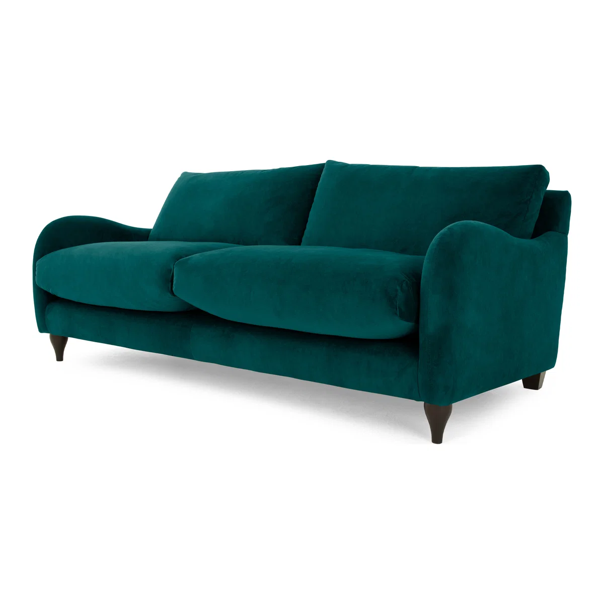 Sofia 3 Seater Sofa, Plush Mallard Velvet – image 1