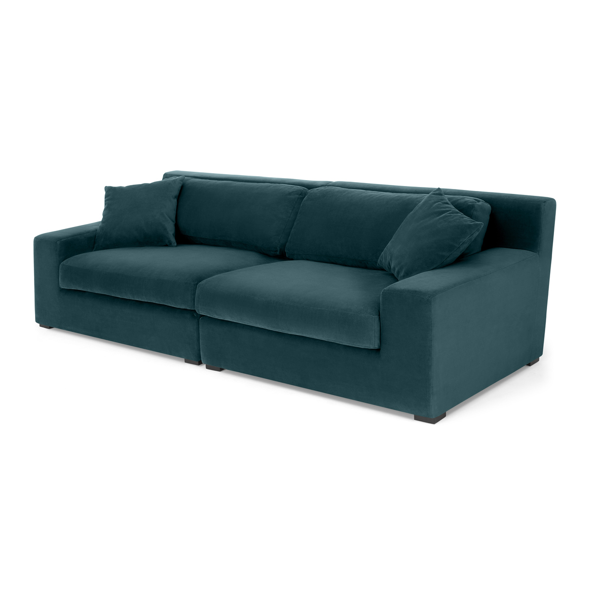 Delaney 3 Seater Sofa, Lagoon Blue Velvet – image 2