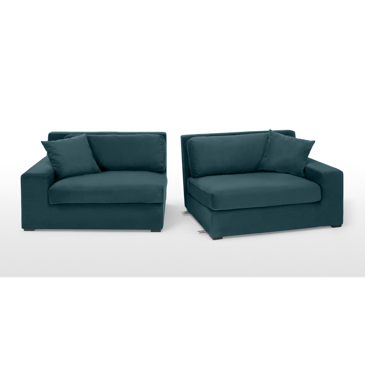 Delaney 3 Seater Sofa, Lagoon Blue Velvet – image 5