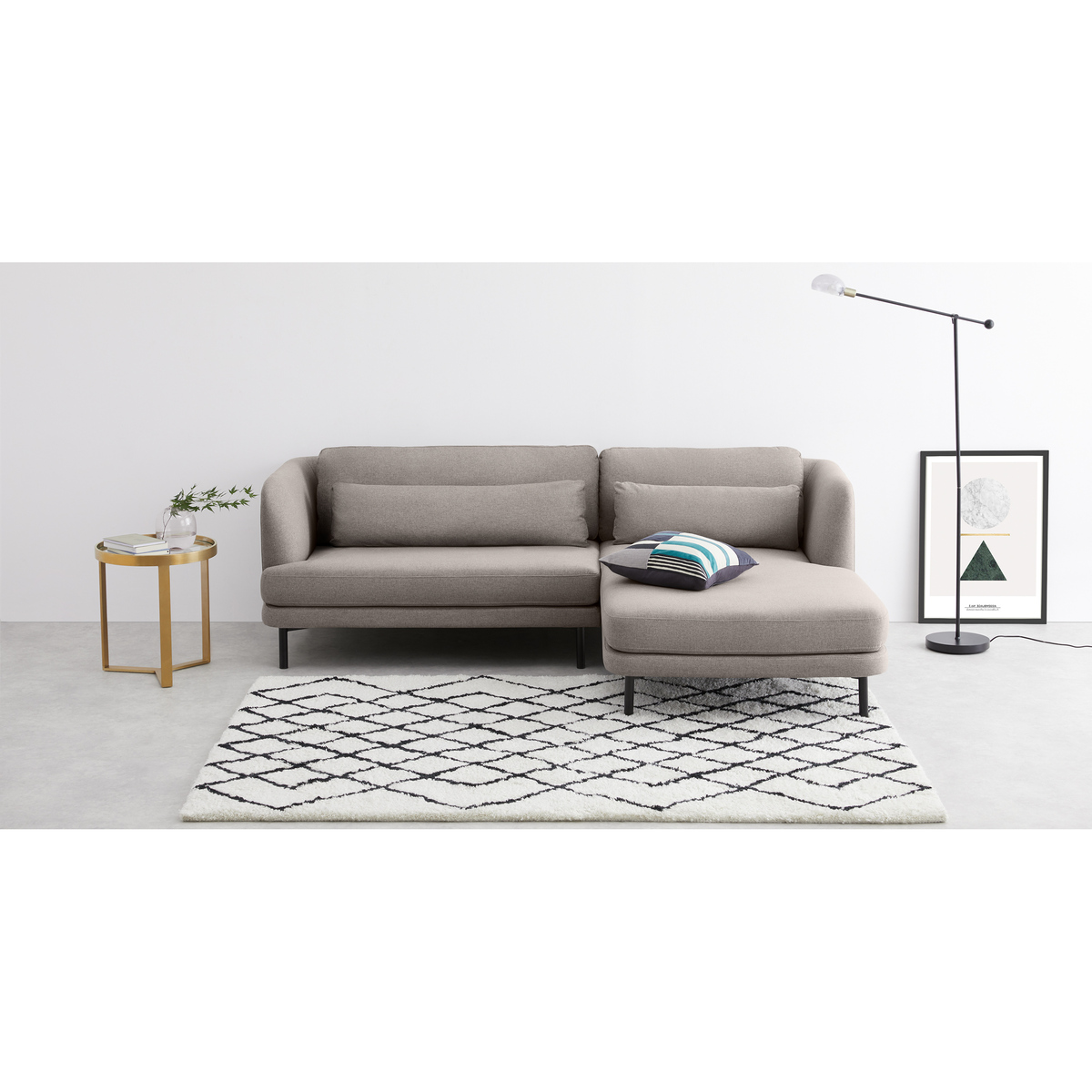 Herman Left Hand Facing Chaise End Corner Sofa, Woodland Green – image 2