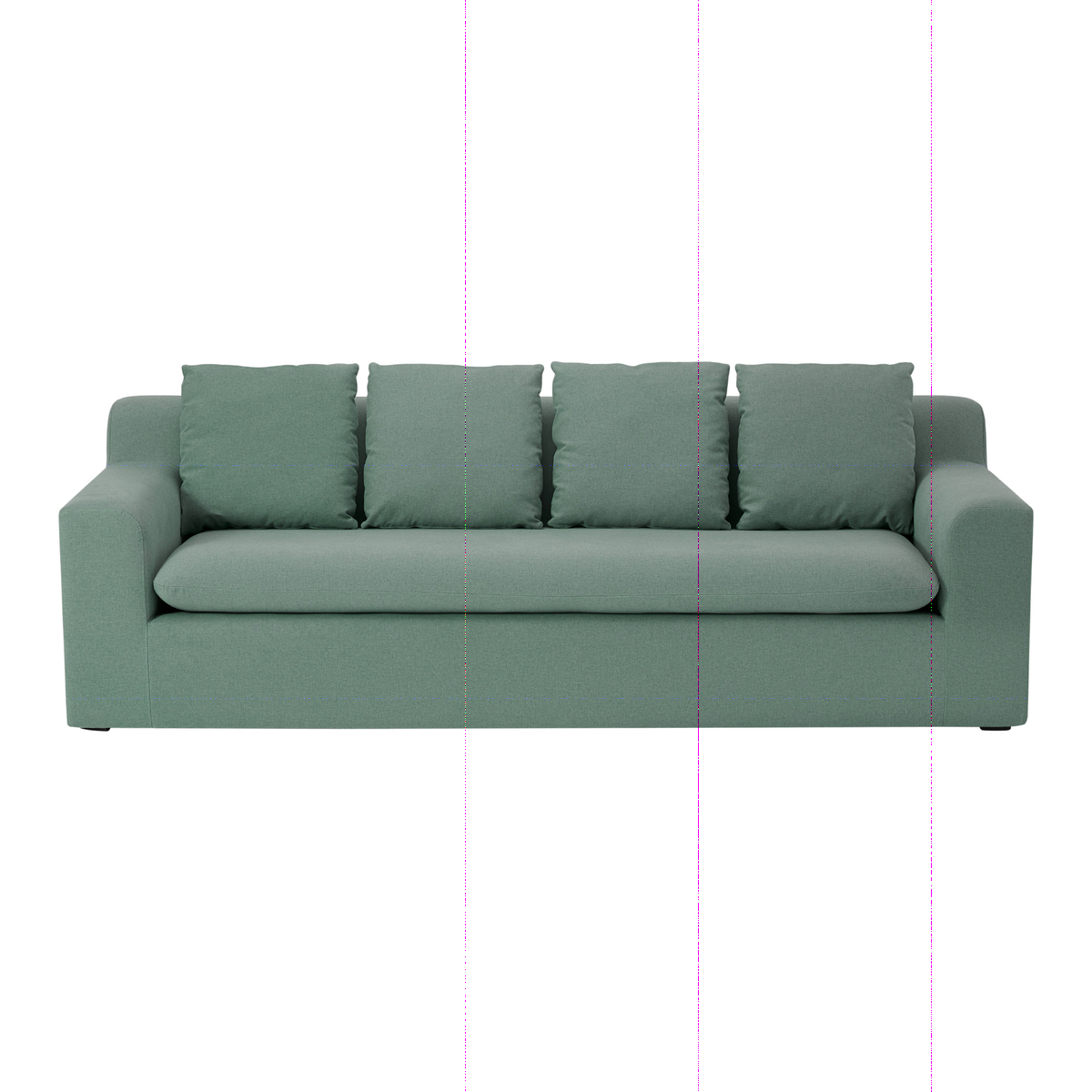 Benson 3 Seater Sofa, Clover Green – image 1
