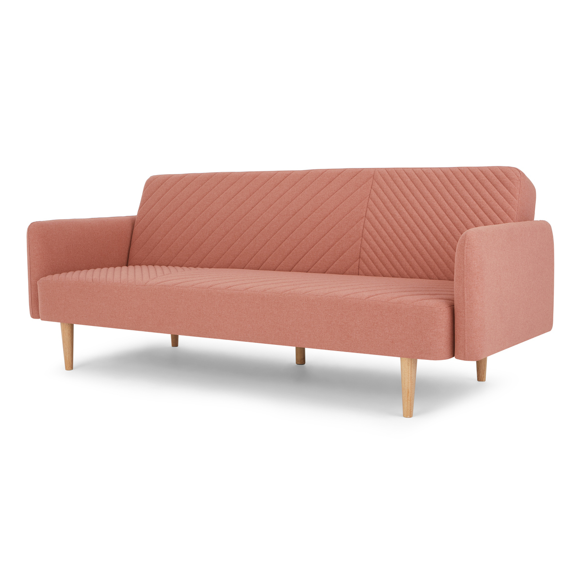 Ryson Click Clack Sofa Bed with Arms, Dusk Pink – image 2