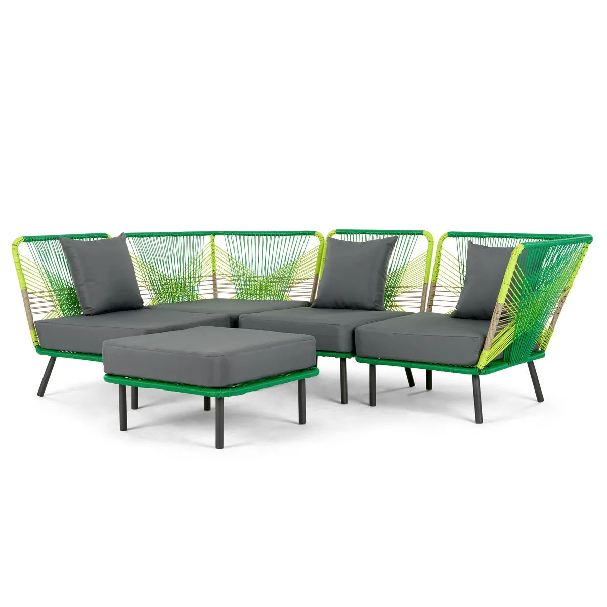 Copa Garden Corner Sofa, Citrus Green – image 3