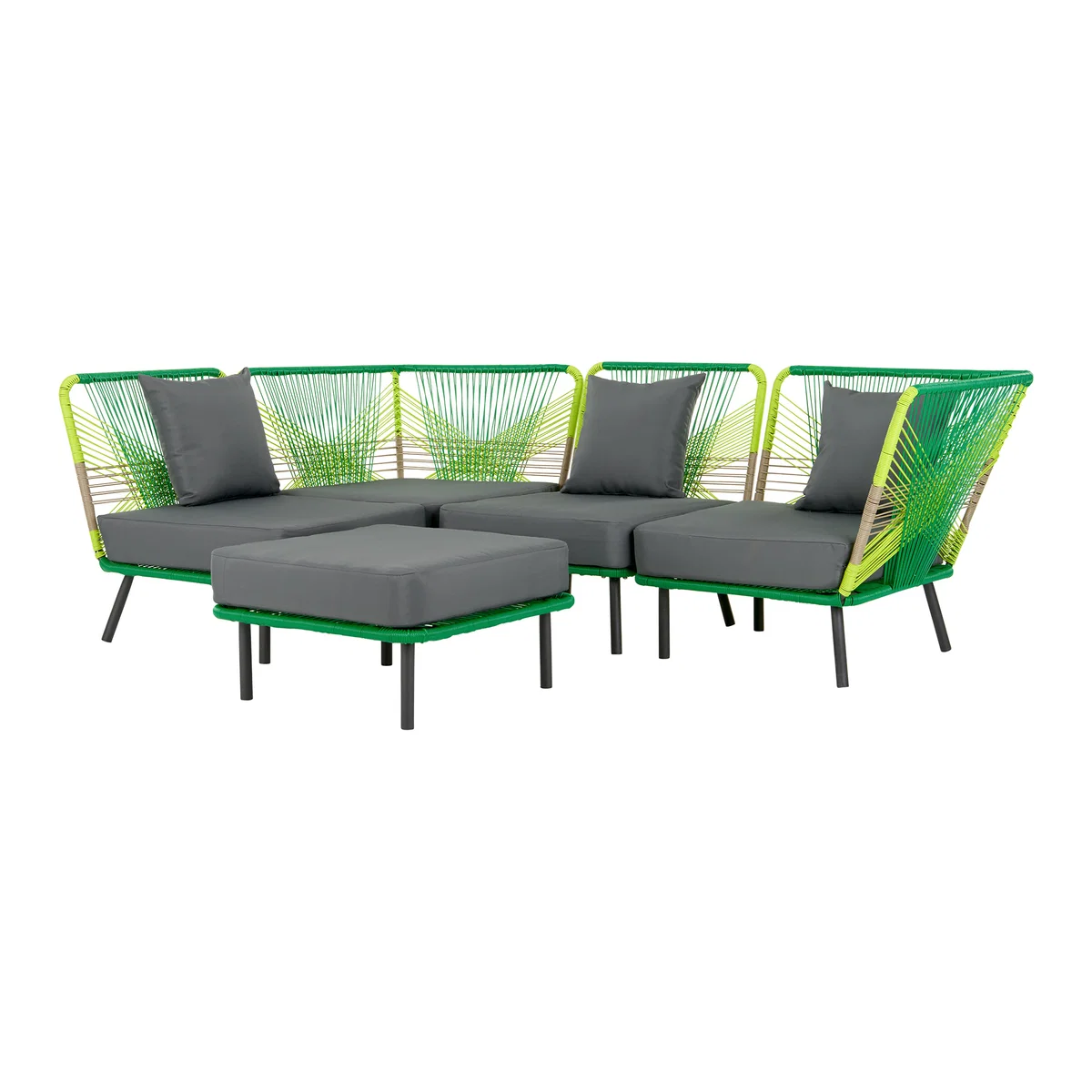 Copa Garden Corner Sofa, Citrus Green – image 2