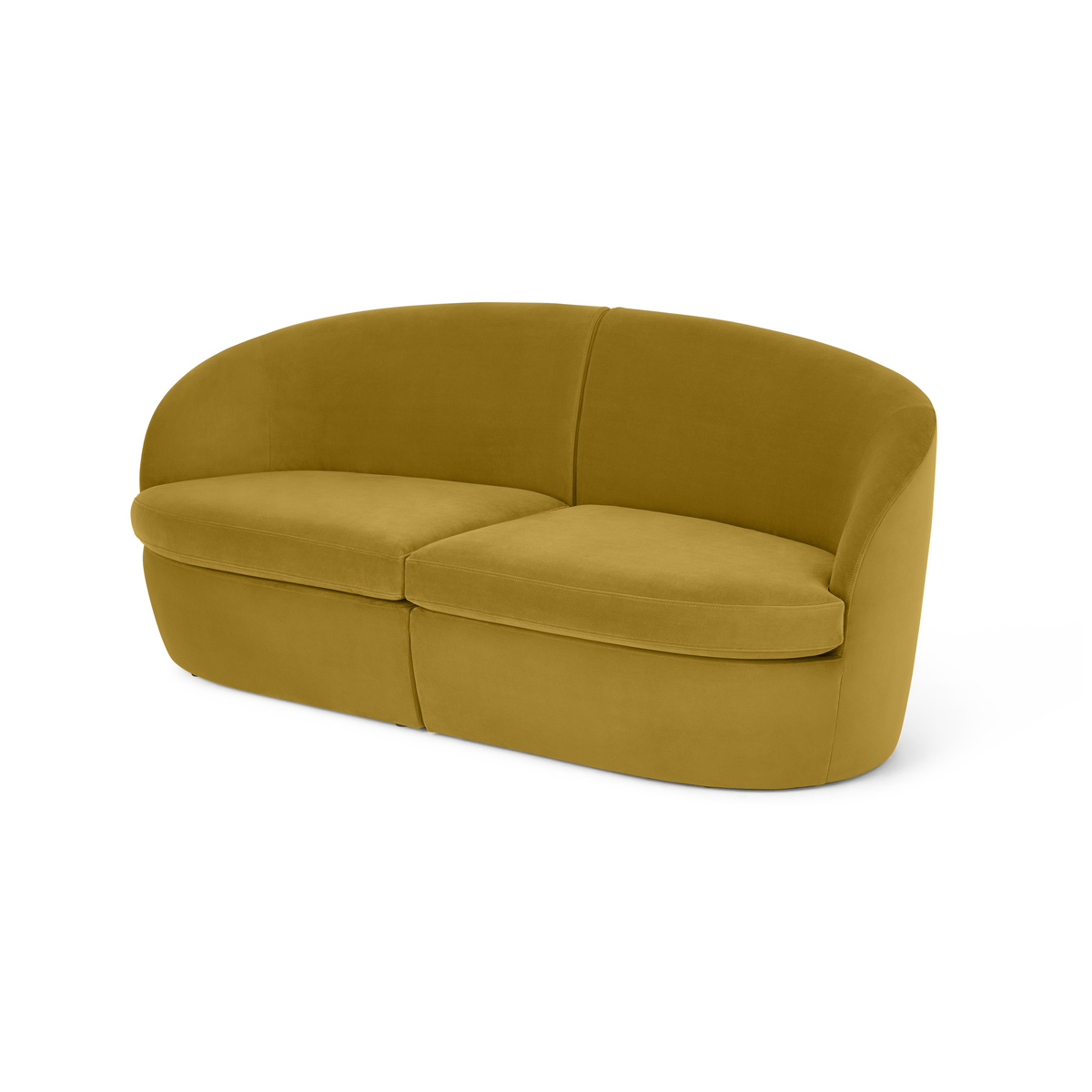 Reisa 2 Seater Sofa, Vintage Gold Velvet – image 2