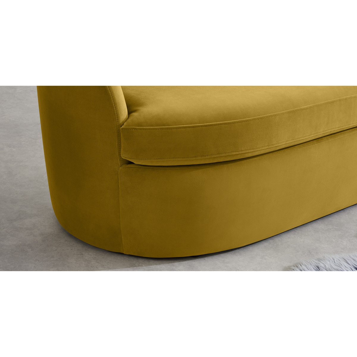 Reisa 2 Seater Sofa, Vintage Gold Velvet – image 4