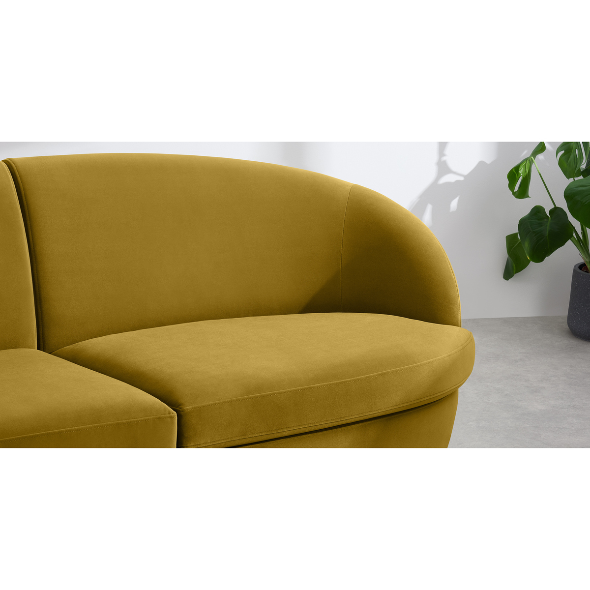 Reisa 2 Seater Sofa, Vintage Gold Velvet – image 6