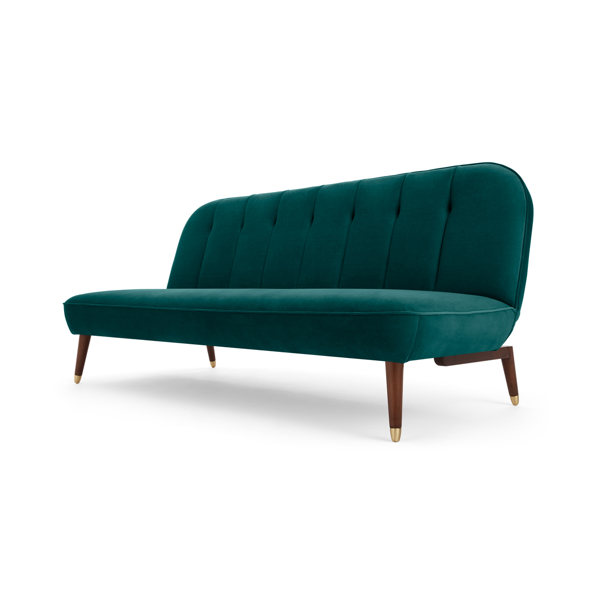 Margot Click Clack Sofa Bed, Velvet Seafoam Blue – image 2