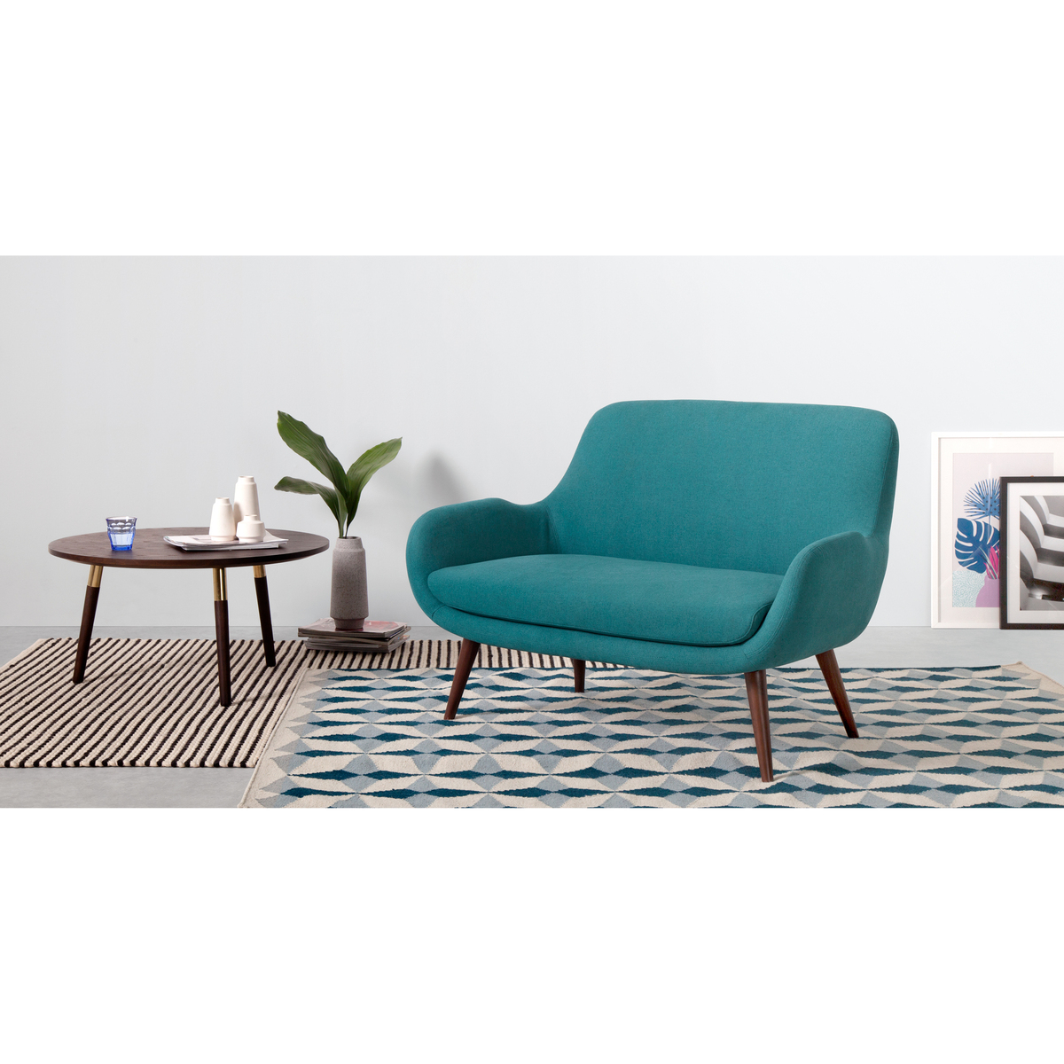 Moby 2 Seater Sofa, Mineral Blue – image 3