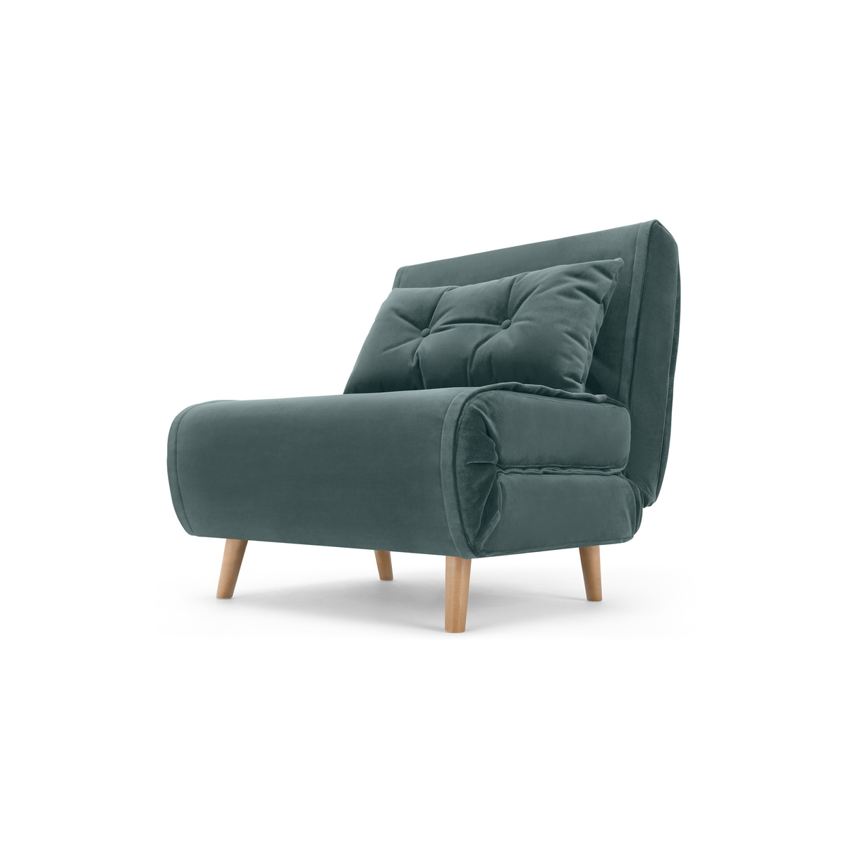 Haru Single Sofa Bed, Marine Green Velvet – image 2